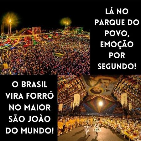Apt 2 Km De Distancia Do Parque Do Povo Para O Maior Sao Joao Do Mundo กัมปีนากรันเด ภายนอก รูปภาพ