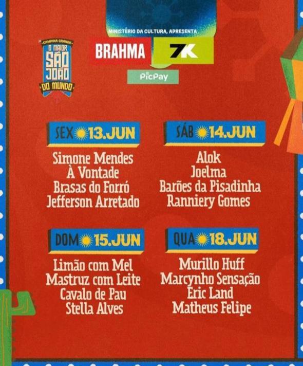 Apt 2 Km De Distancia Do Parque Do Povo Para O Maior Sao Joao Do Mundo กัมปีนากรันเด ภายนอก รูปภาพ